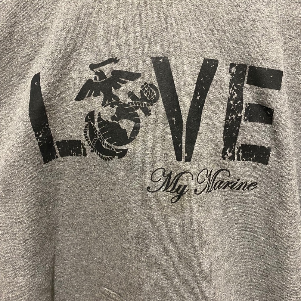 Love my marine hoodie